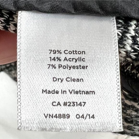 Talbots Petites 2P Berkeley Black & White Tweed Knit Blazer Nubby Cozy - Picture 11 of 11